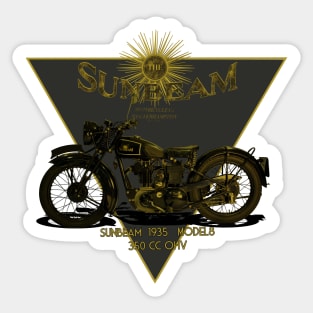 1935_Sunbeam_Model_8_350cc_OHV_Motorcycle_ Sticker